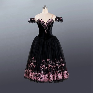 <span class=keywords><strong>Tutu</strong></span> romantique professionnel pour femmes, costumes de danse occidentale pour la danse, <span class=keywords><strong>long</strong></span> <span class=keywords><strong>tutu</strong></span> de ballet <span class=keywords><strong>noir</strong></span> romantique - Product Image 1