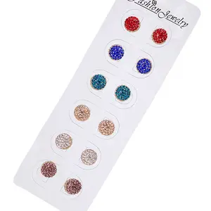 Broche magnétique pour musulman, 12 pièces de bonne qualité, strass, broche de noël