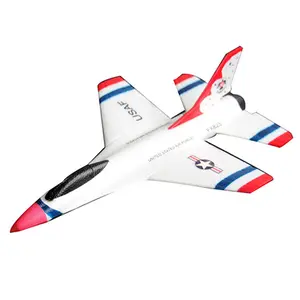 RC Glider Fly Bear FX-823 2.4G 2CH F16 Thunderbirds EPP RC Pesawat Pesawat Mainan RTF Lama Terbang Lebih dari 20 Menit