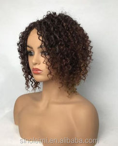 Perruque synthétique courte crépue et bouclée pour femme, <span class=keywords><strong>coiffure</strong></span> afro-américaine de haute qualité, - Product Image 2