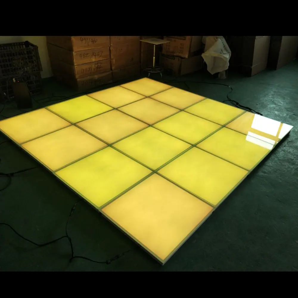 Ağırlık aktif rgb renk değiştirme led dans zemin işıklı basınç interaktif ışık up kat fayans