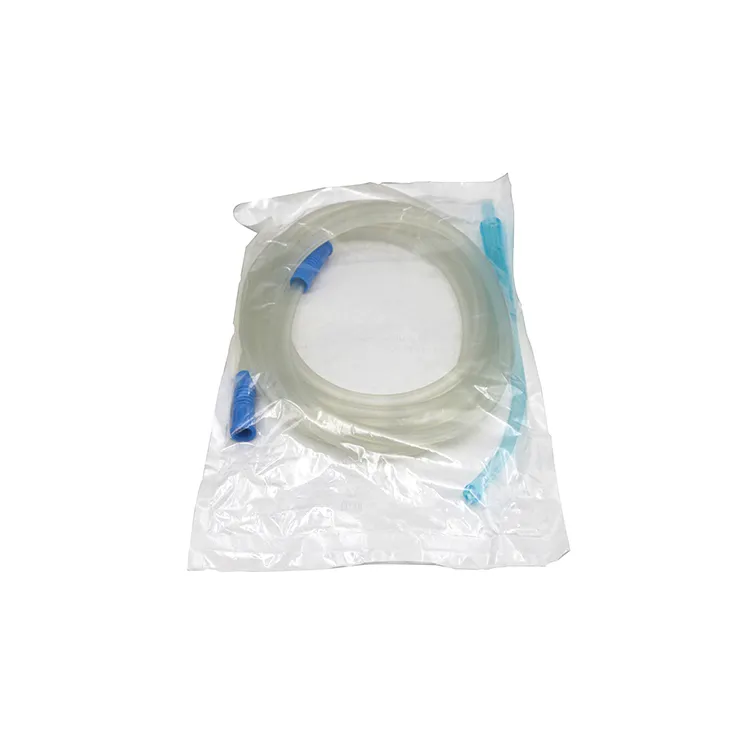 Medical supply suction connecting tube with yankauer handle