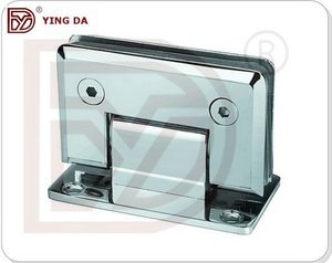 Bisel cuadrado de la venta caliente 90 grados doble baño abrazadera de cristal - Product Image 6