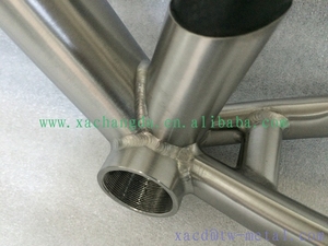Rangka Sepeda Ti & Carbon Road Bike Custom Titanium Campuran Karbon MTB Rangka Sepeda Titanium Gabungan Karbon Rangka Sepeda Rem Cakram - Product Image 5