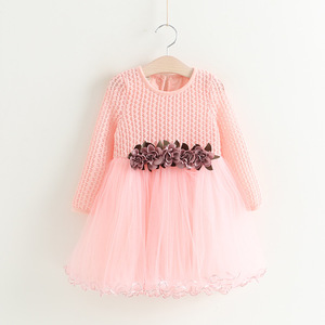 Cina Boutique Del Bambino di <span class=keywords><strong>Autunno</strong></span> Maglione Vestito Per Le Ragazze Con Il Taglio - Product Image 2