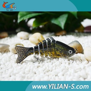 2015 Yilian-s 4 " Mulit articulado Bass Fishing Lure Bait Swimbait Life like Panfish pez-gancho nueva - Product Image 4