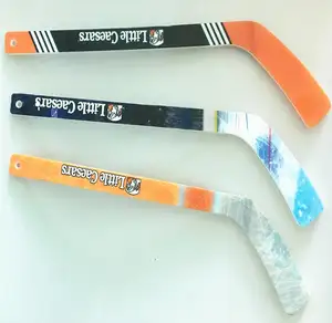 Cadeaux promotionnels couleur pleine impression 18 "mini Popsicle en plastique jouet bâton de hockey sur glace