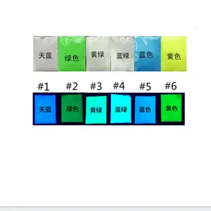 중국 공장 공급 업체 hi 가시성 오래 빛나는 시간 후 12 시간 어두운 페인트에서 빛나는 공예 코팅을위한 흰색 분말