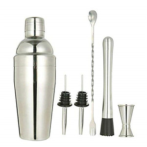 <span class=keywords><strong>Set</strong></span> da <span class=keywords><strong>Cocktail</strong></span> con Shaker e Mixer in Acciaio Inox, Kit <span class=keywords><strong>per</strong></span> Preparazione Bevande - Product Image 4