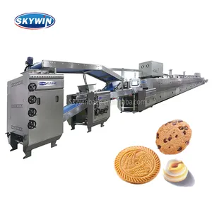 Skywin Harga Mesin Pembuat Kukis Otomatis Lini Produksi Biskuit Keras dan Lembut Kecil