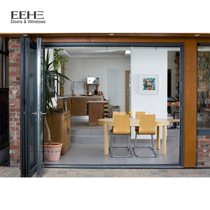 <span class=keywords><strong>Porte</strong></span> <span class=keywords><strong>pliante</strong></span> en alliage d'aluminium, pour <span class=keywords><strong>patio</strong></span>, intérieur en verre, nouveauté 2022 - Product Image 6