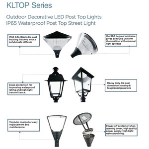 ETL lista <span class=keywords><strong>Led</strong></span> al aire libre jardín poste de luz de área de 50 W <span class=keywords><strong>LED</strong></span> de luz superior - Product Image 5