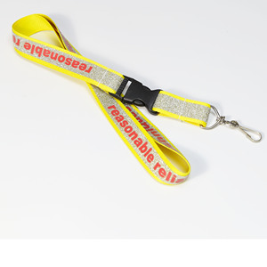 La empresa de la tarjeta de identificación llavero diseño correa de teléfono móvil impreso colorido brillo cordón - Product Image 2