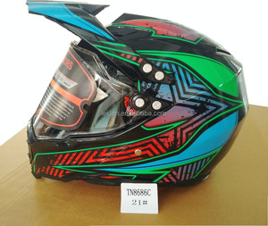 Dirt bike motocicleta motocross casco de la moto ABS CE/dot venta entera fabricación - Product Image 4