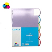 Separadores de Archivos de Papel Azul A4 de 5 Pestañas, Económicos y Ecológicos para Oficina, con Opción de Logotipo Personalizado Laminado, Impresión UV Offset, 2025
