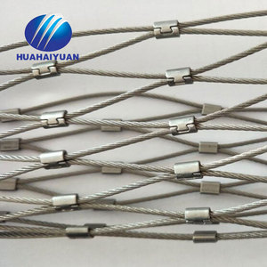Malla de <span class=keywords><strong>cable</strong></span> de acero inoxidable SUS304, Red de cuerda de alambre aviario, técnica tejida de tejido liso, Red de férula - Product Image 5