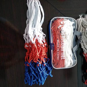 Pelota de <span class=keywords><strong>baloncesto</strong></span> de acero Pu, Mini redes de <span class=keywords><strong>baloncesto</strong></span> de 45cm, redes de poliéster/PP, color blanco, rojo, rojo y azul - Product Image 4