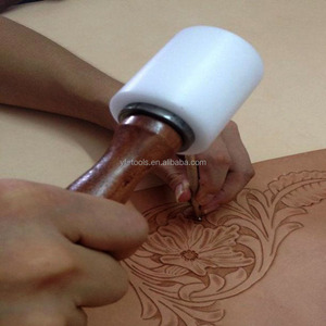 YIFENG ahşap saplı naylon çekiç deri el sanatları araçları DIY çekiç - Product Image 4