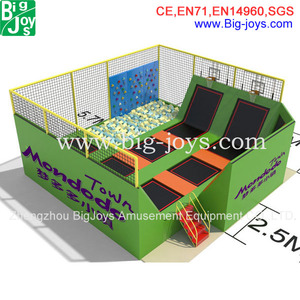 <span class=keywords><strong>Parc</strong></span> de trampoline intérieur de petite taille de haute qualité à vendre à bas prix - Product Image 5
