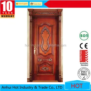 Trung Quốc Nhà Máy Thiết Kế Nóng Giá Thấp Ấn Độ Chính Thiết Kế Cửa Nhà Rắn Cửa Gỗ Mô Hình