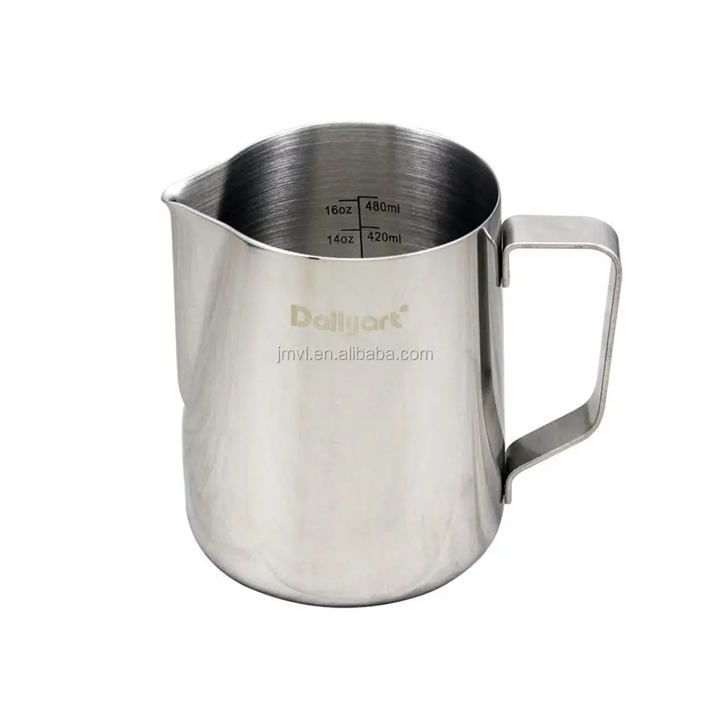 Lattes Cappuccino Coffee Stainless Steel Milk Frothing Pitcher 10 Oz/20Oz Milk Jug