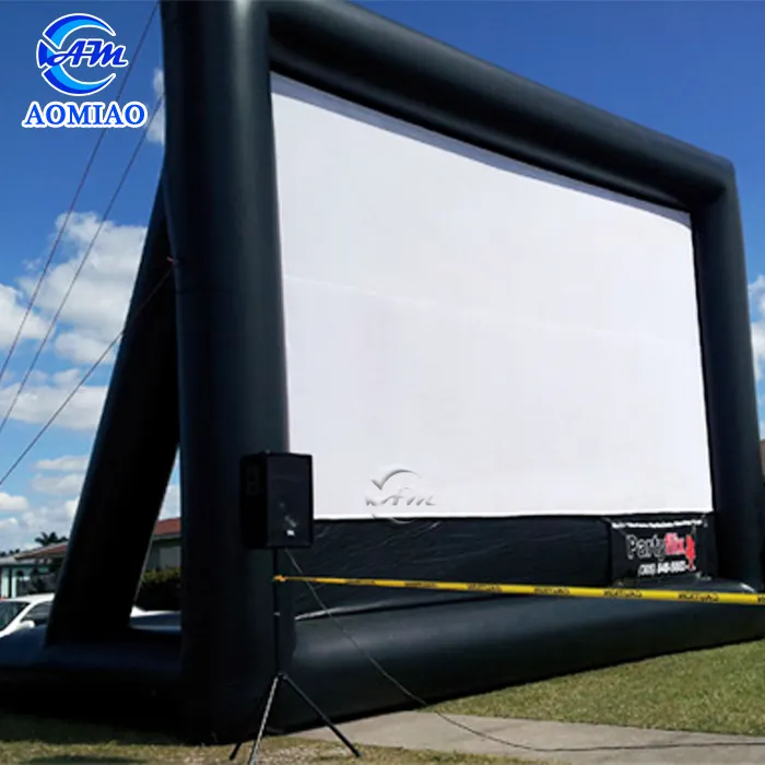 फैक्टरी थोक इस्तेमाल किया inflatable फिल्म स्क्रीन पिछवाड़े inflatable सिनेमा स्क्रीन