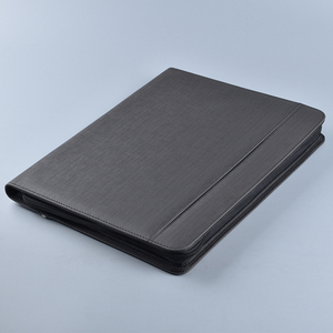 Custom Executive Zippered <strong>A4</strong> Padfolio Pu Leather <strong>Portfolio</strong> with Power Bank - Product Image 5