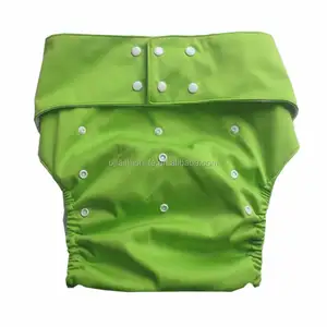 Reutilizable TPU tela de bolsillo pañales para adulto con 4 capas microfibra inserto ajustable incontinencia pantalones impermeables adultos pañales