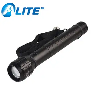 Matt Black Metal Aluminum D Cell Battery Zoom Focus Photo Lamp Q5 LED Flashlight