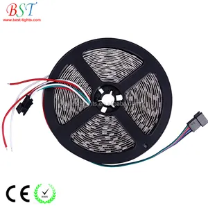 מיעון לתכנות 5050 גמיש עמיד למים 12v 24v ws 2811 rgb led רצועת ws2812b led רצועת 5v 5m