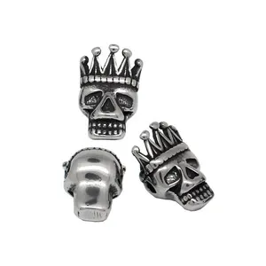 Fashion Jewelry Wholesale Stainless Steel Jewelry Finding Bead Skull