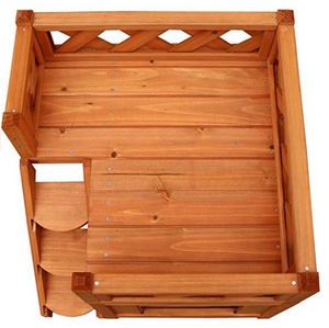 บ้านสุนัข/กรงสุนัขไม้พร้อมระเบียง - Product Image 5