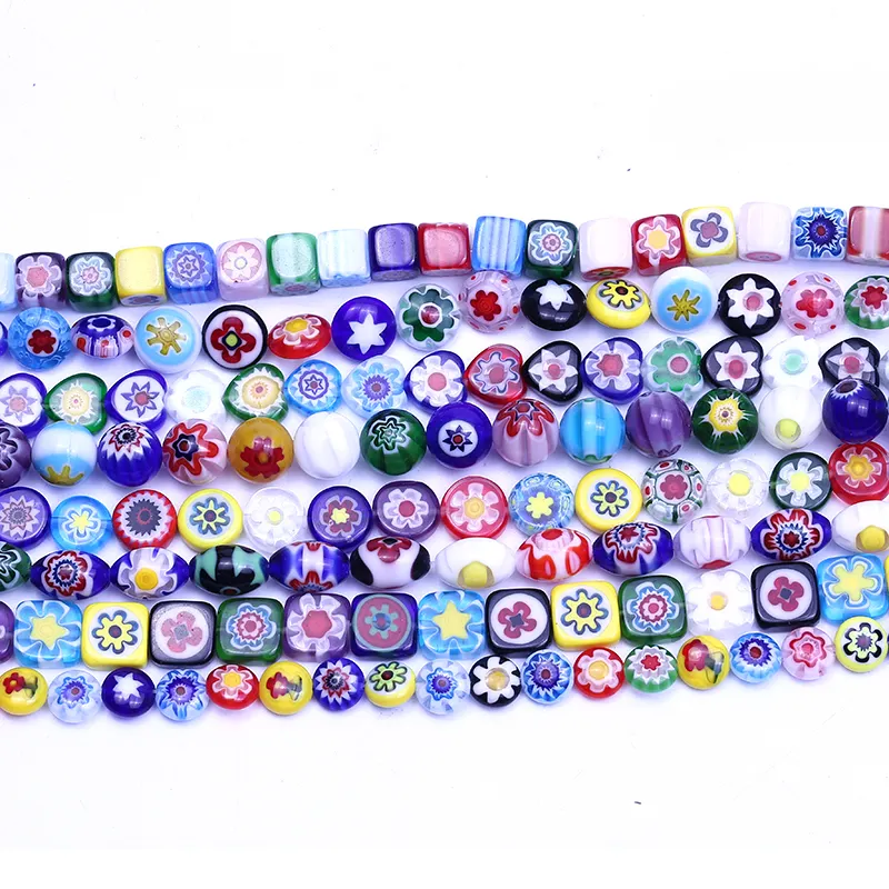 XULIN Giá Thấp Nhiều Hình Dạng Và Màu Sắc Millefiori Glass Beads