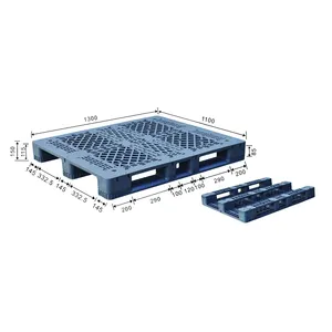 नीले या काले धमकी देकर मांगने का स्किड प्लास्टिक 4000 kg यूरोप Pallets