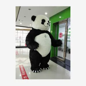 HI CE 3 mètres costume gonflable panda mascotte costume pour adulte