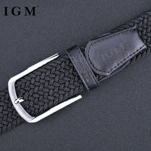Мужской эластичный ремень с серебряной пряжкой - Product Image 3