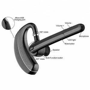 Tương Thích Bluetooth Tai Nghe Tai Nghe Không Dây Hands Miễn Phí Kinh Doanh Tai Nghe In-Ear Earbuds Với Tiếng Ồn Hủy Bỏ Mic - Product Image 5