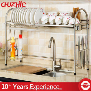 Chine de Bonne Qualité Cuisine Rack <span class=keywords><strong>sur</strong></span> évier Égouttoir égouttoir organisateur - Product Image 3