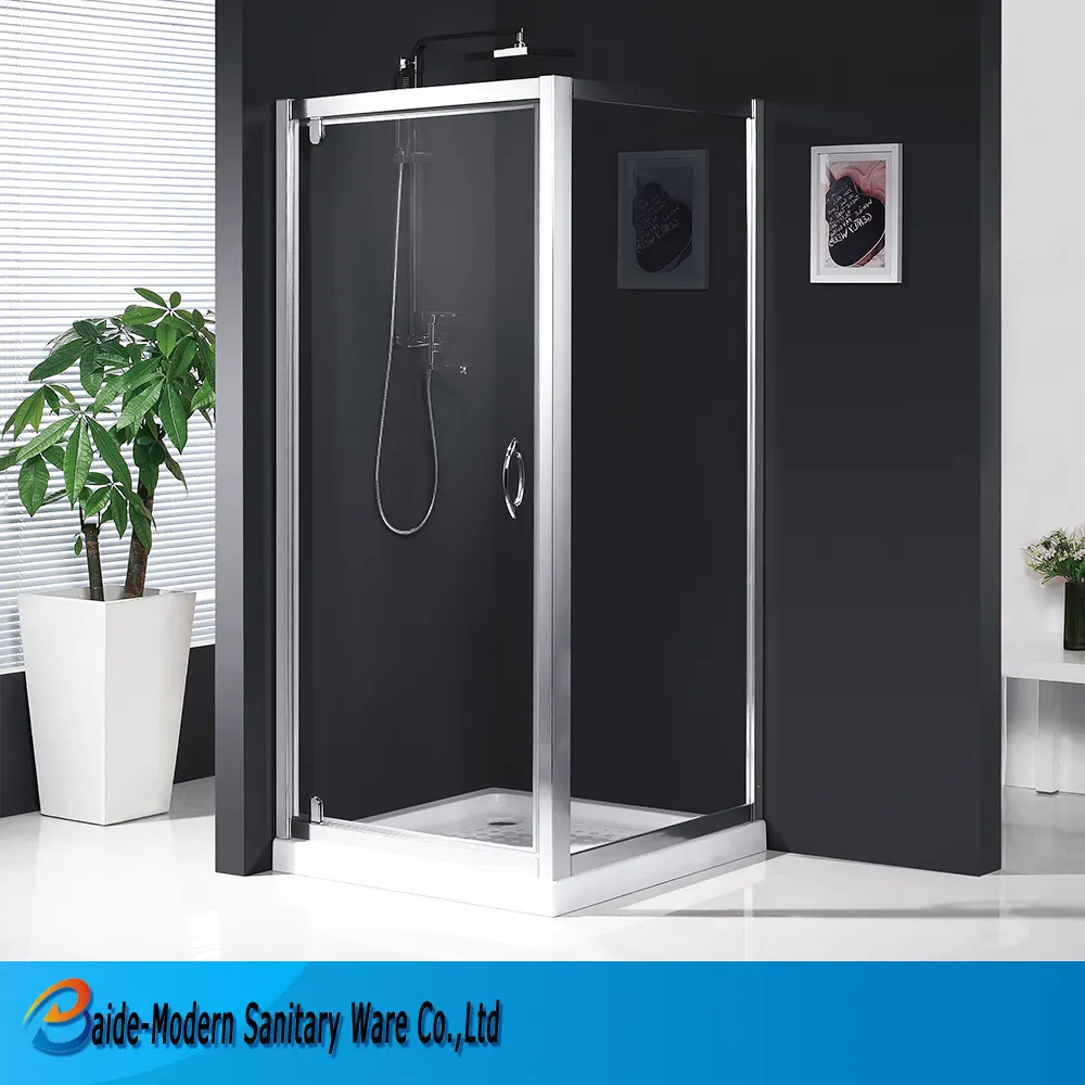 China fabricante turco cabina de ducha sin marco cuadrado bandeja de vidrio cabina de ducha simple habitación