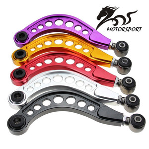 Kit de brazos de control inferiores de aluminio para ajuste de caída de ruedas traseras de coche para Civic DX/LX/<span class=keywords><strong>EX</strong></span>/SI FG2 FD 06-10 con logo - Product Image 1