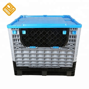 Large Bulk Collapsible Pallet Container Folding Plastic Pallet Box