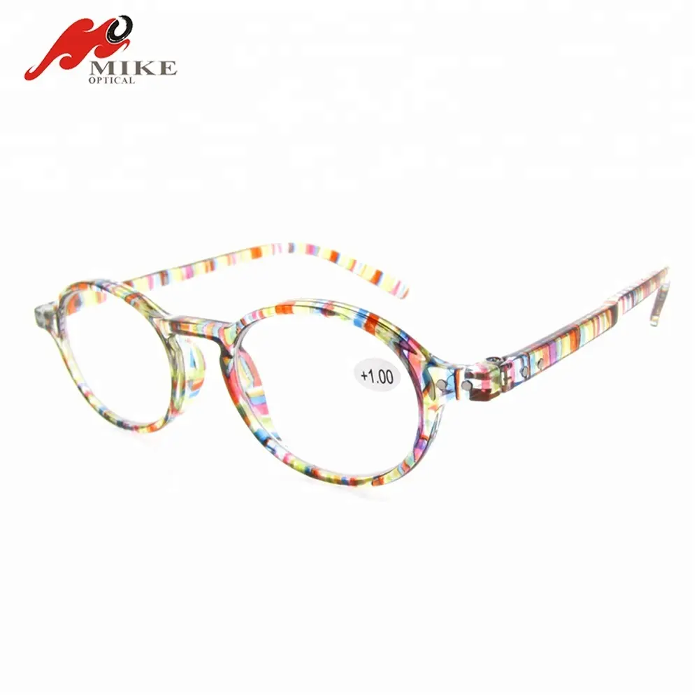 Bingkai Kacamata Bulat Warna Pelangi Optik