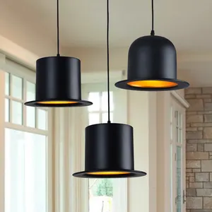 流行的现代帽子灯罩设计灯和枝形吊灯酷吊灯从客厅