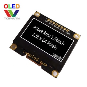 1,54 ''1,54 inch 1,54 zoll 128x64 pixel weiß farbe oled display modul ssd1309 TW28640154C01 SPI + I2C interface innen - Product Image 2