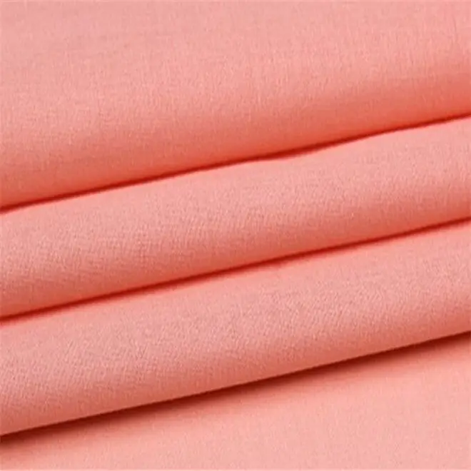Grosir warna solid disisir kain katun untuk pakaian lapisan, ramah lingkungan kain katun dalam stok