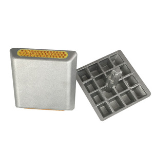 43 ग्लास मोती एल्यूमीनियम चिंतनशील बिल्ली आँख रोड स्टड - Product Image 3