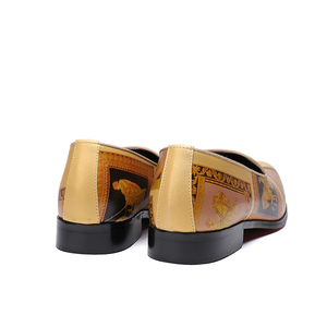 NA183 Scarpe Eleganti da <span class=keywords><strong>Uomo</strong></span> Gialle di Nuova Moda, Taglia <span class=keywords><strong>Grande</strong></span>, Mocassini da Cerimonia, Scarpe Oxford in Pelle con Punta - Product Image 6