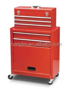 Hot Sale Heavy Duty Garage Rolling Mobile Workbench Mechanics Stainless Tool Trolley Chest& Cabinet Combo