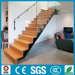 Etapa portátil plegable de madera de acero escaleras plegable escaleras pasamanos