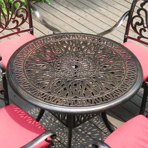 Meubles <span class=keywords><strong>de</strong></span> <span class=keywords><strong>jardin</strong></span> en aluminium coulé <span class=keywords><strong>de</strong></span> style européen Elizabeth, résistants aux intempéries, bronze, noir, <span class=keywords><strong>blanc</strong></span> - Product Image 4